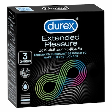 Durex Extended Pleasure Condoms 3s