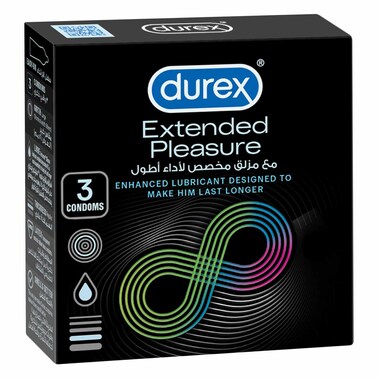 Durex Extended Pleasure Condoms 3s