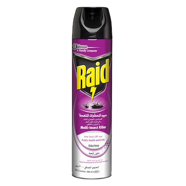 Raid Odorless Spray for Multi Insect Killer, 300ml