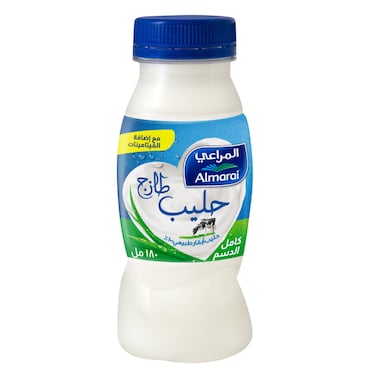 Almarai Full Fat Fresh Milk With Added Vitamins 180ml