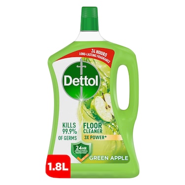 Dettol Antibacterial Floor Cleaner Green Apple Scent, 1.8L