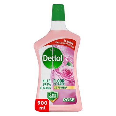 Dettol Antibacterial Floor Cleaner Rose Scent, 900ml