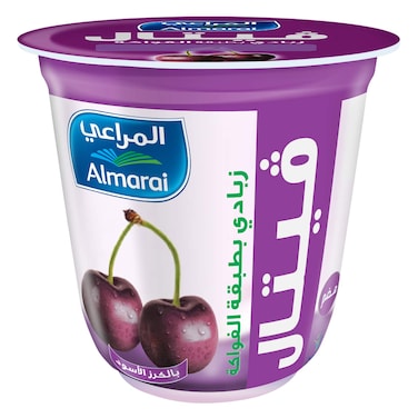 Almarai Vetal Layered Fruit Yoghurt Black Cherry 140g