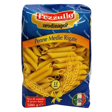 Pezzullo Penne Medie Rigate 93, 500g&amp;Emsp