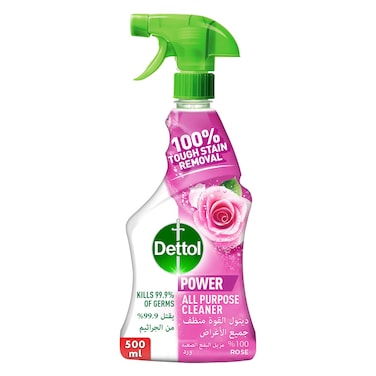 Dettol All Purpose Cleaner Spray Bottle, Rose Scent, 500ml