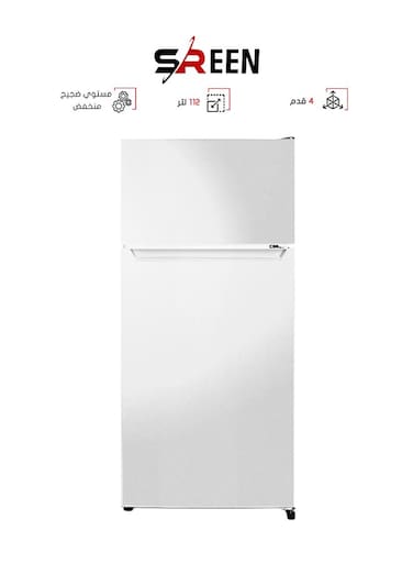 ثلاجة ذات بابين - 4 قدم - 112 لتر (غير شامل التركيب)
