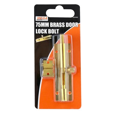 Mega Tools, 75mm Brass Door Lock Bolt 83996