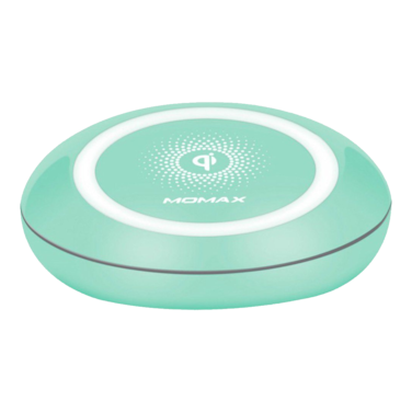 شاحن لاسلكي موماكس قاعدة كيو دوك بقوة 10 واط - أزرق
