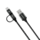 سلك شاحن موماكس زيرو 2 في 1 Type-C و Micro بطول 1 م - اسود