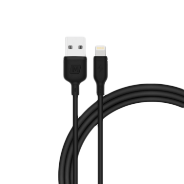 سلك شاحن موماكس زيرو ايفون USB بطول 1 م - اسود