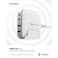 Momax One Plug GaN 100W 4-Port Desktop Charger 2 USB-C and 2 USB-A port - White