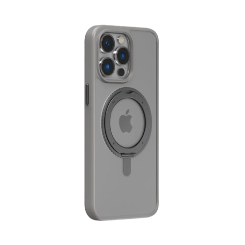 كفر حماية موماكس كيسفورم مع ماج سيف وستاند مغناطيسي قابل للدروان آيفون 15 برو - رمادي