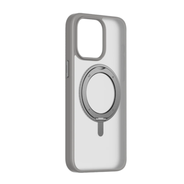 كفر حماية موماكس كيسفورم مع ماج سيف وستاند مغناطيسي قابل للدروان آيفون 15 برو - رمادي