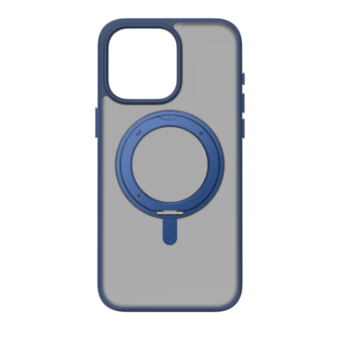 كفر حماية موماكس كيسفورم رولر مغناطيسي متوافق مع ماج سيف لهاتف آيفون 15 برو باللون الأزرق الشفاف