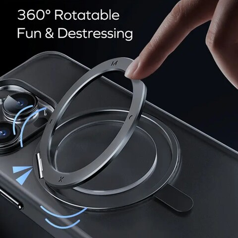 كفر حماية موماكس كيسفورم مع ماج سيف وستاند مغناطيسي قابل للدروان آيفون 15 برو ماكس - أزرق