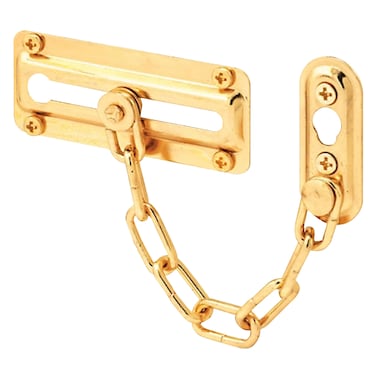 Mega Chain Door Guard 66519 Gold 4inch