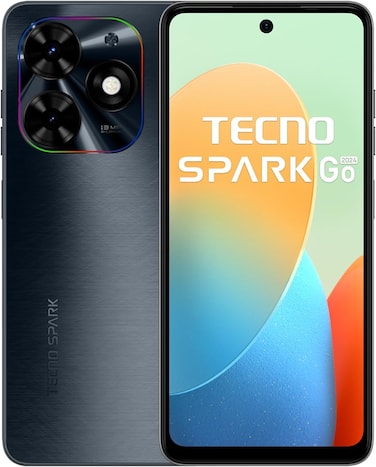 Tecno Spark Go 2024 Dual SIM 4G Mobile Phone - 4GB RAM - 64GB Storage - Graphite Black - Middle East Version