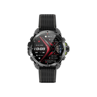 ساعة ذكية أورايمو Watch GT بشاشة 1.43 انش AMOLED - كروم داكن