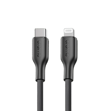 سلك شاحن أورايمو روبوست لاين من USB-C إلى آيفون بطول 1 م وبقوة 30 واط - أسود
