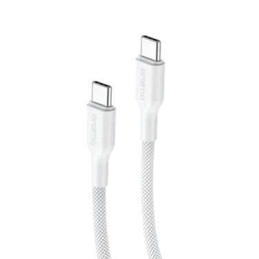 Oraimo Charging Cable Ultra-Durable Braided USB-C to USB-C 1m 60W - White