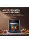 قلاية هوائية اورايمو NutriFry S1 Ultra تحكم بالتطبيق شاشة لمس كاملة 6 لتر 1500 واط - أسود