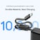 شاحن متنقل أورايمو بمنفذ USB-C ومنفذ USB بسعة 10000 مللي أمبير وبقوة 22.5 واط مع سلك مدمج - أسود