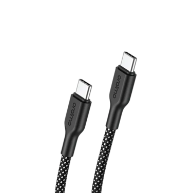 Oraimo Charging Cable BroidLine Fabric USB-C to USB-C 1m 100W - Black