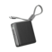 شاحن متنقل أورايمو بمنفذ USB-C ومنفذ USB بسعة 20000 مللي أمبير وبقوة 30 واط مع سلك مدمج - أسود