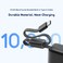 شاحن متنقل أورايمو بمنفذ USB-C ومنفذ USB بسعة 10000 مللي أمبير وبقوة 22.5 واط مع سلك مدمج - برتقالي