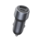 شاحن سيارة أورايمو PowerDrive 301 Pro بمنفذين وبقدرة 30 واط - كروم داكن