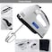 Macest 7 Speed Electric Hand Mixer, For Food Baking, 4 Chrome-Plated Steel Accessories For Easy Whipping Easy Whipping Cream Cake Cookies