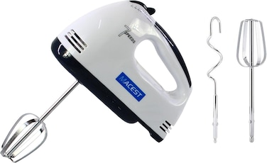 Macest 7 Speed Electric Hand Mixer, For Food Baking, 4 Chrome-Plated Steel Accessories For Easy Whipping Easy Whipping Cream Cake Cookies