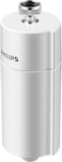 Philips Stainless Steel In-Line Shower Filter, White