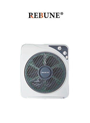 ريبون مروحة بوكس كهربائية 1.9 كجم مستويات سرعة مفتاح وقت و مفتاح تحكم الهواء أبيض RTF-12-002