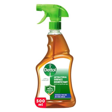 Dettol Original Anti-Bacterial Surface Disinfectant Spray Bottle, 500ml