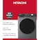 Hitachi 8kg Front Load Washing Machine, Steam Wash, Stain Removal, 16 Programs, 5 Star Energy Rating - Anti-Wrinkle, Touch LED Panel, Inverter Motor - Silver (Installation Not Included)