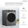 Hitachi 8kg Front Load Washing Machine, Steam Wash, Stain Removal, 16 Programs, 5 Star Energy Rating - Anti-Wrinkle, Touch LED Panel, Inverter Motor - Silver (Installation Not Included)