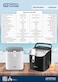General Supreme Ice Maker 1.3 Liter 12 Kg Water Tank Capacity, Ice Size Selection, 120 Watts, Black GSIM12BH