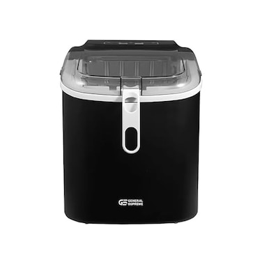General Supreme Ice Maker 1.3 Liter 12 Kg Water Tank Capacity, Ice Size Selection, 120 Watts, Black GSIM12BH