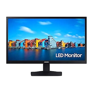 شاشة LED مسطحة FHD‏ 19 انش ذات منفذ HDMI وفي جي ايه من سامسونج، A330 1366x768، أسود