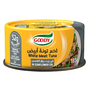 Goody White Meat Tuna In Sunflower Oil 185g