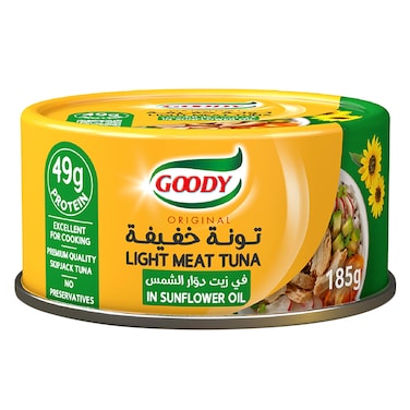Goody Light Meat Tuna In Sun Flower Oil 185g