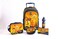 Garfield 18-Inch School Trolley Set With Lunch Bag, Pencil Case, Water Bottle &amp; Lunch Box &ndash; Dark Blue