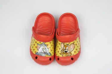 توم وجيري قباقيب للأطفال -للأولاد- باللون الأحمر