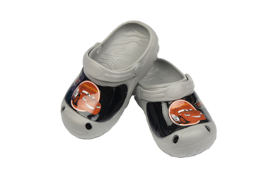 CARS Kids Clogs Lightweight &amp; Comfortable Slip-On Footwear for Boys &ndash; Grey