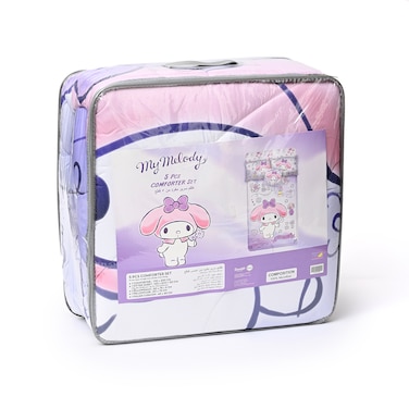 My Melody 5In1 Bnb Comforter Set - Brushed Microfiber Material, Polyester Shell -  - Purple