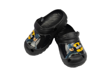 BATMAN Kids Clogs Lightweight &amp; Comfortable Slip-On Sandals &ndash;for Boys &ndash; Black