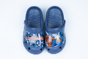 Superman Kids Clogs Lightweight &amp; Comfortable Slip-On Sandals &ndash; for Boys &ndash; Dark Blue
