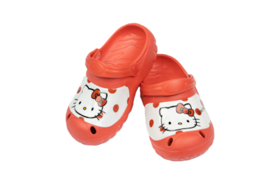 Hello Kitty Kids Clogs with Lightweight Comfort and Durable Design &ndash; Red