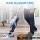 Hoover ONEPWR Floormate JET Cordless Hard Floor Vacuum Cleaner Machine, Upto 30 Min Runtime, 3 Stage Filtration 3 In 1 Multi-Surface, Wash, Vac, &amp; Dry CLHF-GLME, White/Blue